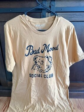 Steel City Bad Mood Social Club Bulldog Graphic Tee - Mustard